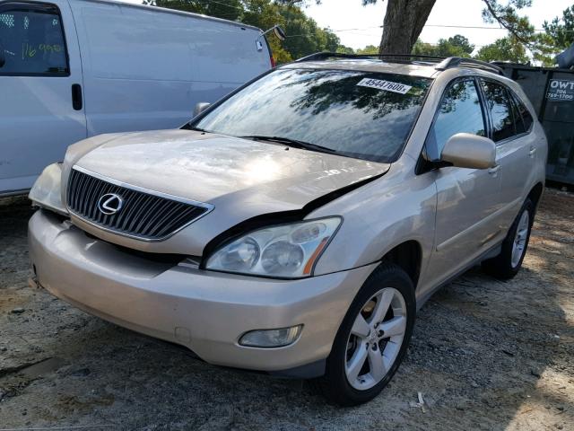 2T2GK31U87C011240 - 2007 LEXUS RX350 GOLD photo 2