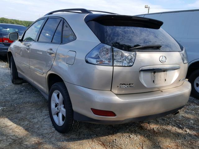 2T2GK31U87C011240 - 2007 LEXUS RX350 GOLD photo 3