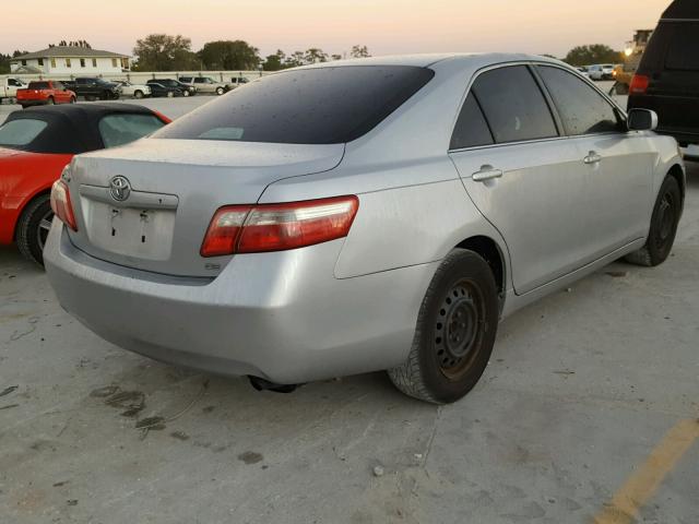 4T1BE46K27U019027 - 2007 TOYOTA CAMRY NEW SILVER photo 4