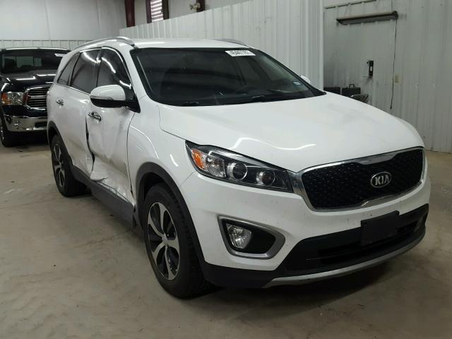 5XYPH4A16GG047219 - 2016 KIA SORENTO EX WHITE photo 1