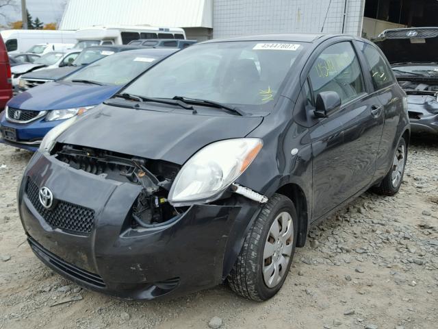 JTDJT923285154697 - 2008 TOYOTA YARIS BLACK photo 2