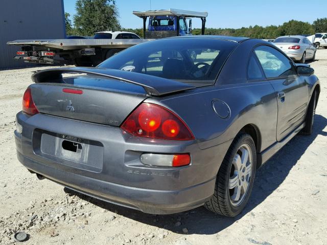 4A3AC84H92E016484 - 2002 MITSUBISHI ECLIPSE GT CHARCOAL photo 4