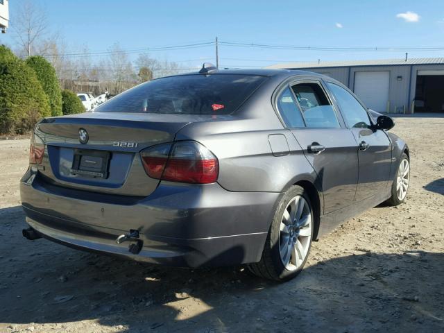 WBAVA33547P141289 - 2007 BMW 328 I GRAY photo 4