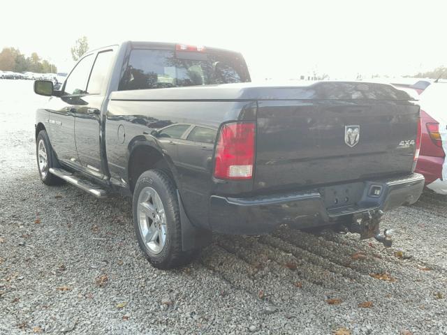 1C6RD7HTXCS213380 - 2012 DODGE RAM 1500 S BLACK photo 3