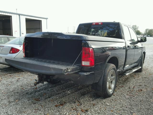 1C6RD7HTXCS213380 - 2012 DODGE RAM 1500 S BLACK photo 4