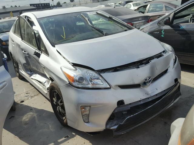 JTDKN3DU6C5418921 - 2012 TOYOTA PRIUS SILVER photo 1