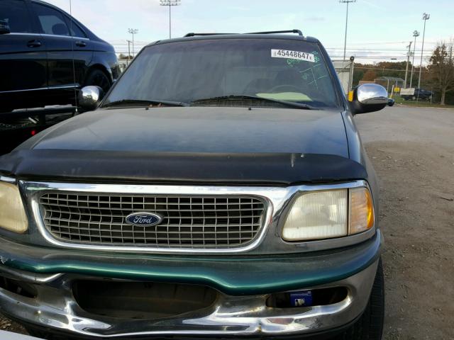 1FMPU18L7WLA80004 - 1998 FORD EXPEDITION GREEN photo 9