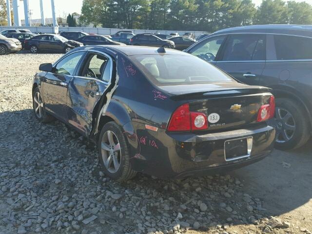 1G1ZC5E06CF382808 - 2012 CHEVROLET MALIBU 1LT BLACK photo 3