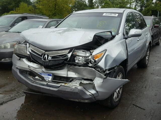 2HNYD28277H540230 - 2007 ACURA MDX SILVER photo 2