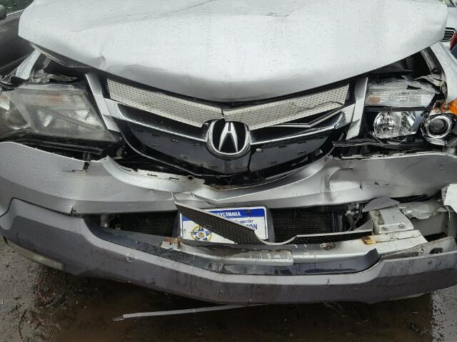 2HNYD28277H540230 - 2007 ACURA MDX SILVER photo 7