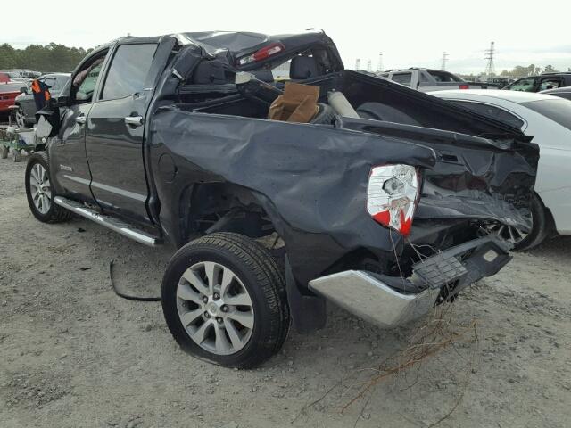 5TFHW5F15FX488618 - 2015 TOYOTA TUNDRA BLACK photo 3