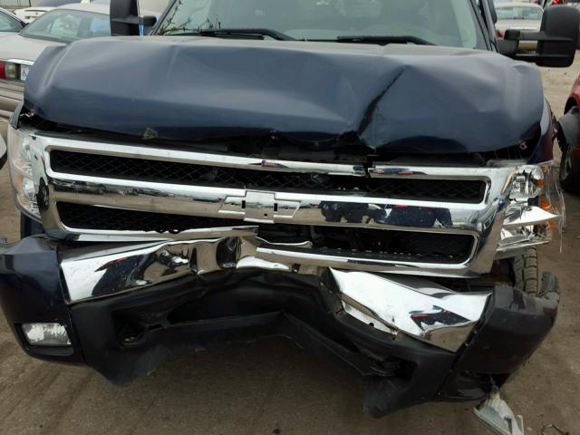 2GCEK19J281258909 - 2008 CHEVROLET SILVERADO BLACK photo 9