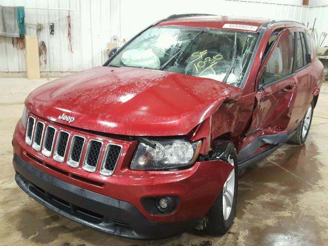 1C4NJDBB5GD506239 - 2016 JEEP COMPASS SP BURGUNDY photo 2