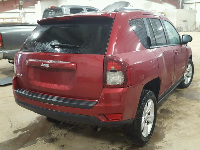 1C4NJDBB5GD506239 - 2016 JEEP COMPASS SP BURGUNDY photo 4