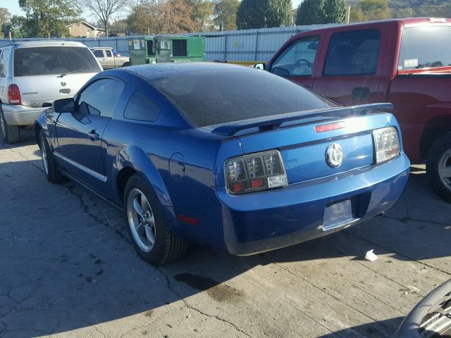 1ZVFT80N465162654 - 2006 FORD MUSTANG BLUE photo 3