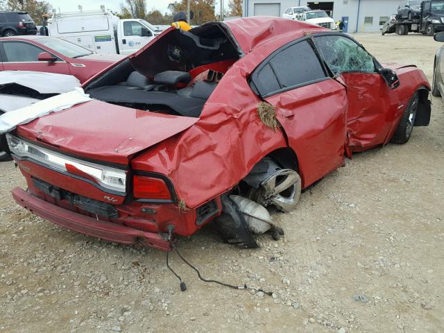 2B3CL5CT5BH567778 - 2011 DODGE CHARGER R/ RED photo 4