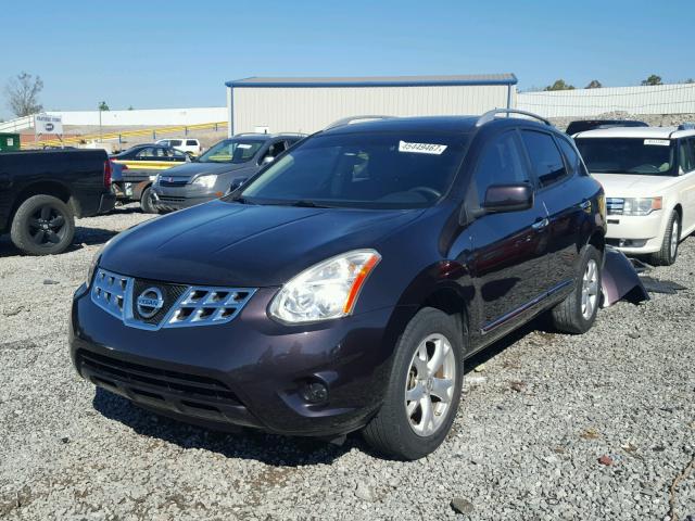 JN8AS5MT3BW155047 - 2011 NISSAN ROGUE PURPLE photo 2