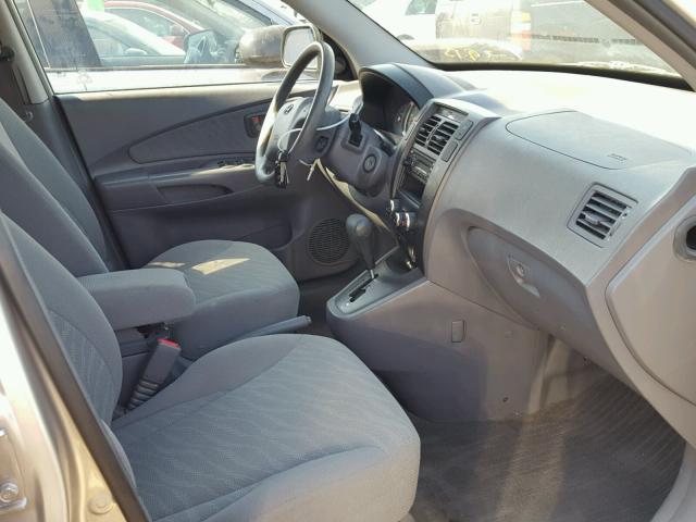 KM8JM12B85U180546 - 2005 HYUNDAI TUCSON GL SILVER photo 5