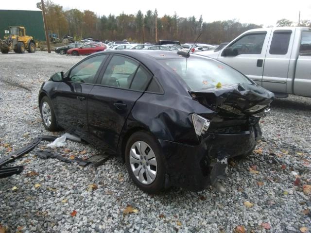 1G1PA5SH0F7105710 - 2015 CHEVROLET CRUZE LS GRAY photo 3