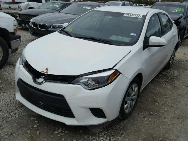 5YFBURHE3EP025070 - 2014 TOYOTA COROLLA L WHITE photo 2