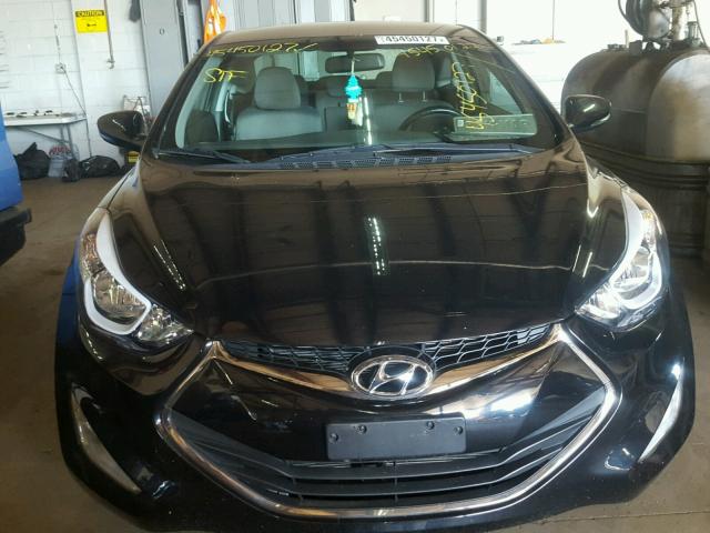 KMHDH6AH5EU024758 - 2014 HYUNDAI ELANTRA CO BLACK photo 9