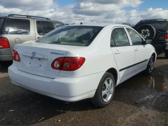 JTDBR32E560091980 - 2006 TOYOTA COROLLA CE WHITE photo 4