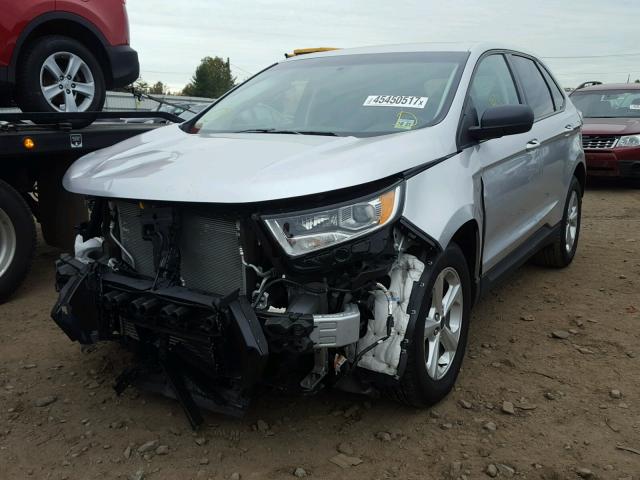 2FMPK4G94GBC55565 - 2016 FORD EDGE SE SILVER photo 2