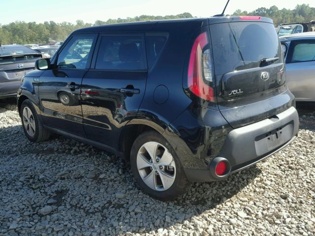 KNDJN2A21F7791480 - 2015 KIA SOUL BLACK photo 3