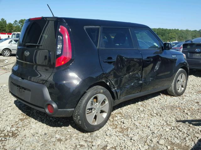 KNDJN2A21F7791480 - 2015 KIA SOUL BLACK photo 4