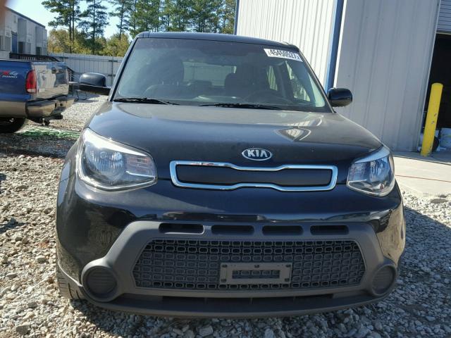 KNDJN2A21F7791480 - 2015 KIA SOUL BLACK photo 9