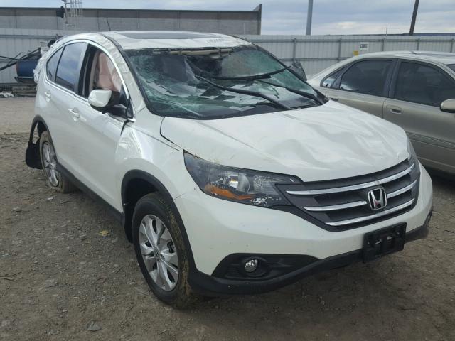 5J6RM4H56EL037413 - 2014 HONDA CR-V EX WHITE photo 1