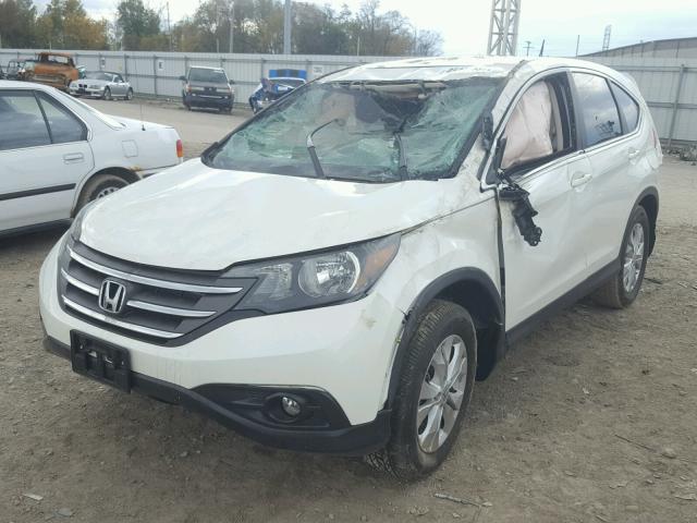 5J6RM4H56EL037413 - 2014 HONDA CR-V EX WHITE photo 2