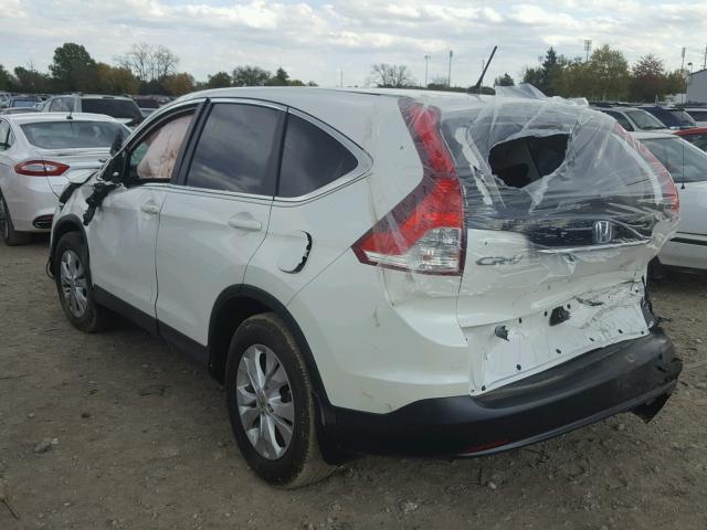 5J6RM4H56EL037413 - 2014 HONDA CR-V EX WHITE photo 3