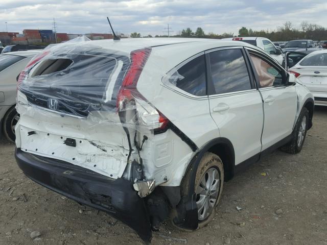 5J6RM4H56EL037413 - 2014 HONDA CR-V EX WHITE photo 4