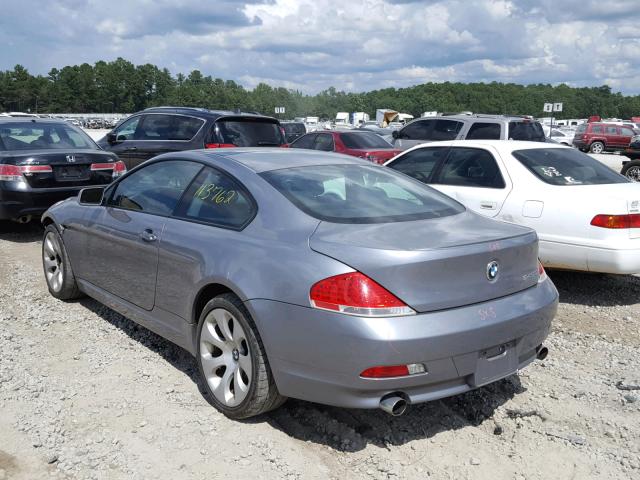 WBAEH73414B190002 - 2004 BMW 645 CI AUT GRAY photo 3