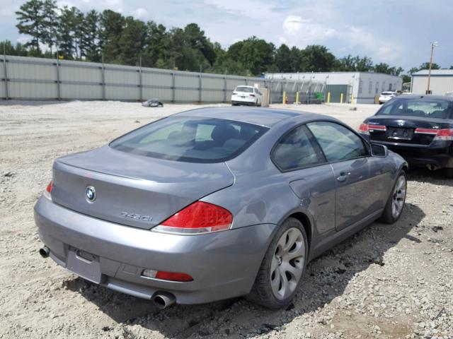 WBAEH73414B190002 - 2004 BMW 645 CI AUT GRAY photo 4