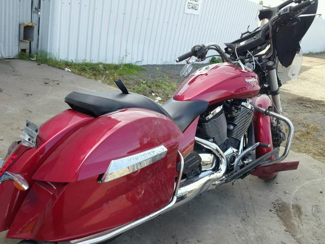 5VPTW36N6D3015687 - 2013 VICTORY MOTORCYCLES CROSS COUN Rojo foto 4