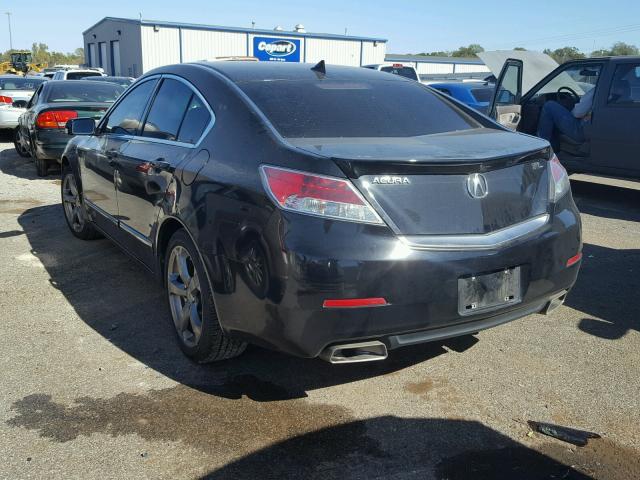 19UUA8F53CA006925 - 2012 ACURA TL BLACK photo 3