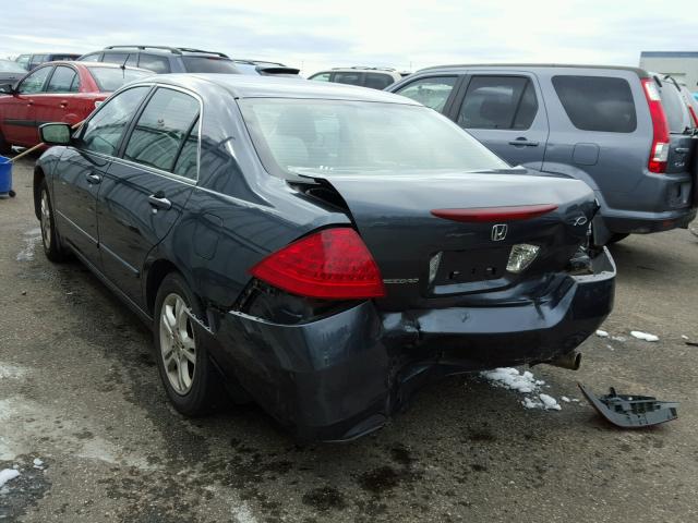 1HGCM56727A042615 - 2007 HONDA ACCORD BLUE photo 3