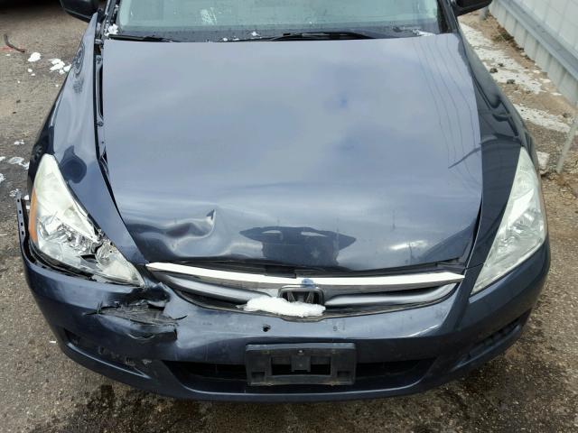 1HGCM56727A042615 - 2007 HONDA ACCORD BLUE photo 7