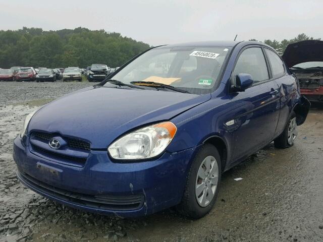 KMHCM3AC4AU149481 - 2010 HYUNDAI ACCENT BLU BLUE photo 2