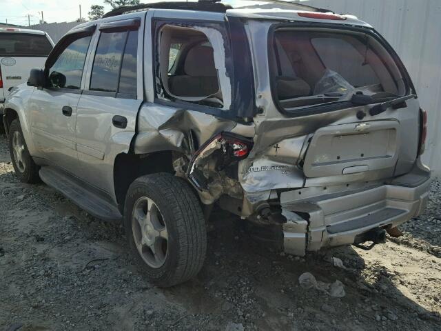 1GNDS13S672114928 - 2007 CHEVROLET TRAILBLAZE SILVER photo 3