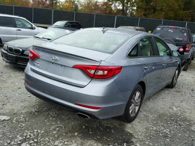 5NPE24AF1FH010011 - 2015 HYUNDAI SONATA SE TURQUOISE photo 4