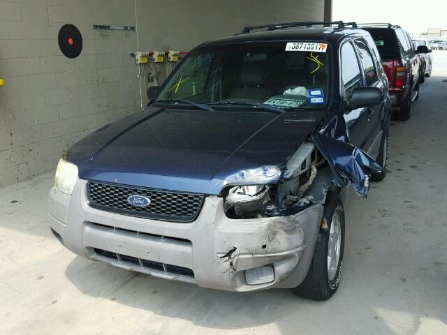 1FMYU01B72KC39426 - 2002 FORD ESCAPE XLS BLUE photo 2