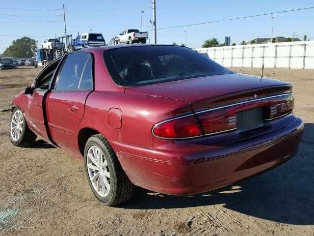 2G4WS52J031274374 - 2003 BUICK CENTURY CU BURGUNDY photo 3