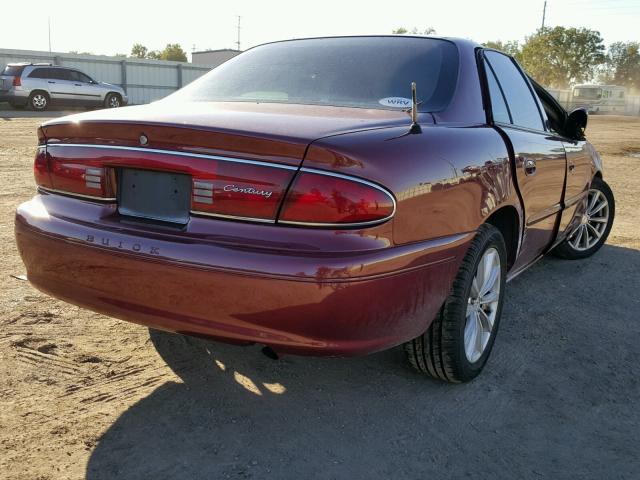 2G4WS52J031274374 - 2003 BUICK CENTURY CU BURGUNDY photo 4