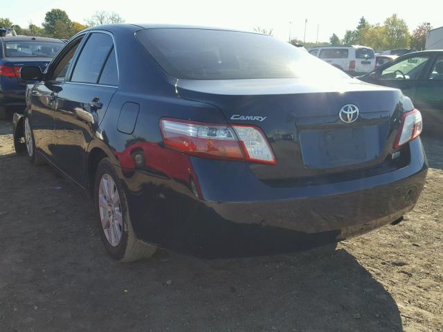 4T1BB46K08U032837 - 2008 TOYOTA CAMRY HYBR BLUE photo 3