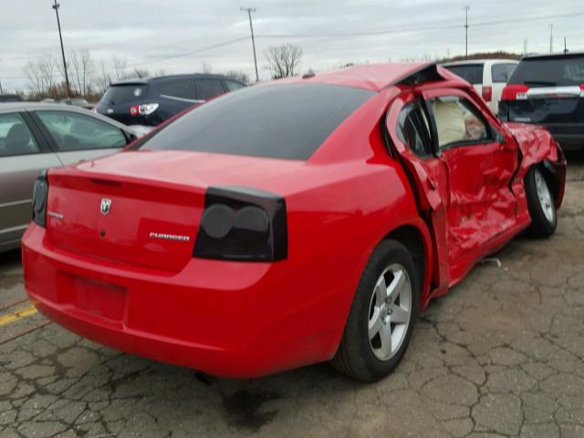 2B3CA2CV0AH317319 - 2010 DODGE CHARGER RED photo 4