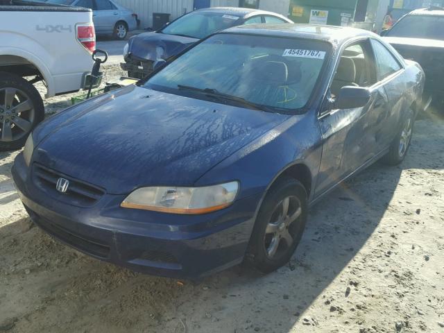 1HGCG32512A003037 - 2002 HONDA ACCORD EX BLUE photo 2