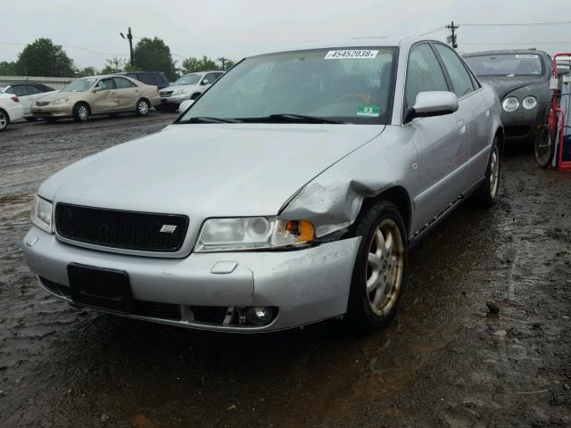 WAUED28D2XA264853 - 1999 AUDI A4 2.8 QUA GRAY photo 2